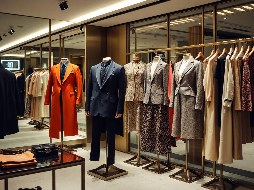 Moda e abbigliamento in boutique di lusso